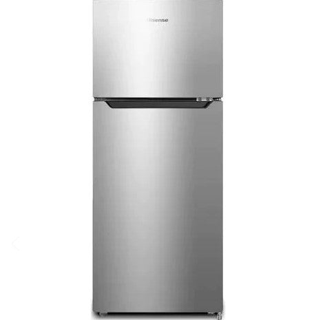 Hisense RD-16DC4S1 120L Double Door Refrigerator - Frost-Free Cooling with Top Freezer in Titanium Silver