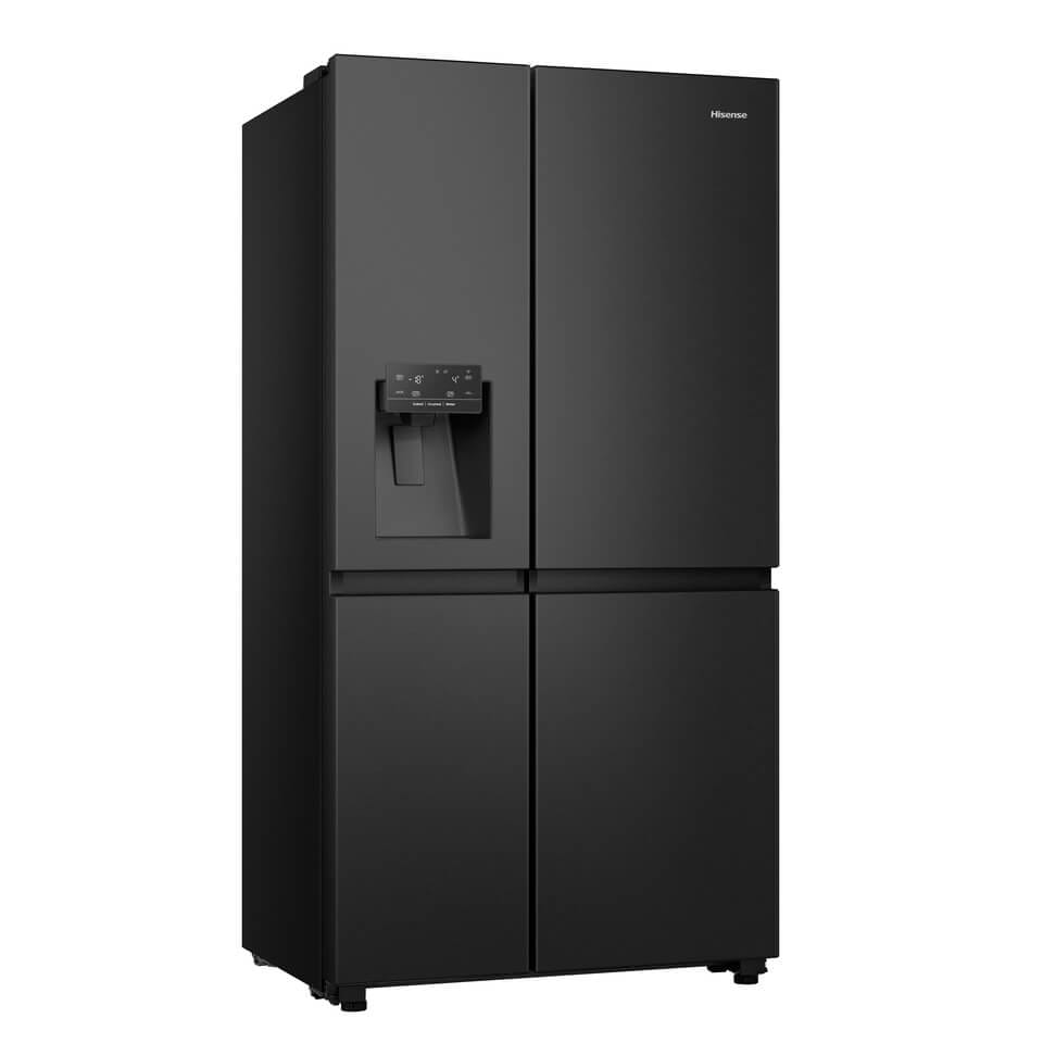 Hisense H780SB-IDL 601L Side by Side Refrigerator with Water & Ice Dispenser - Black Stainless Steel - product image