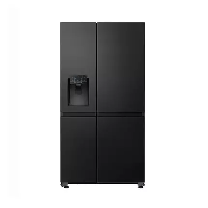 Hisense H780SB-IDL 601L Side by Side Refrigerator with Water & Ice Dispenser - Black Stainless Steel