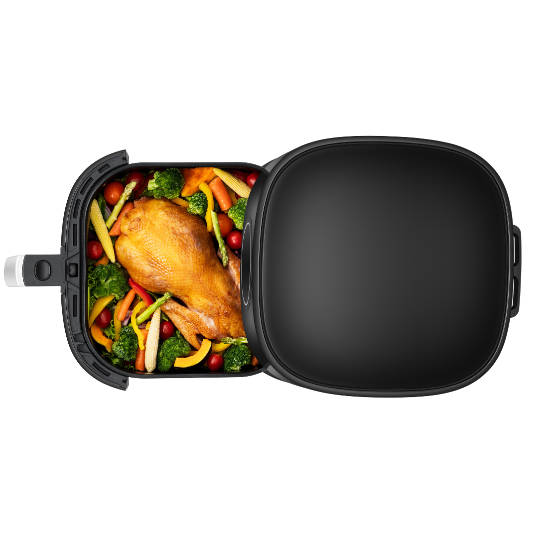 Hisense H06AFGY1S1 5.2L Air Fryer: Healthy Cooking with 360° Hot Air Circulation, 7 Preset Menus, Adjustable Temperature, and Dishwasher-Safe Accessories – Perfect for Modern Kitchens - product image